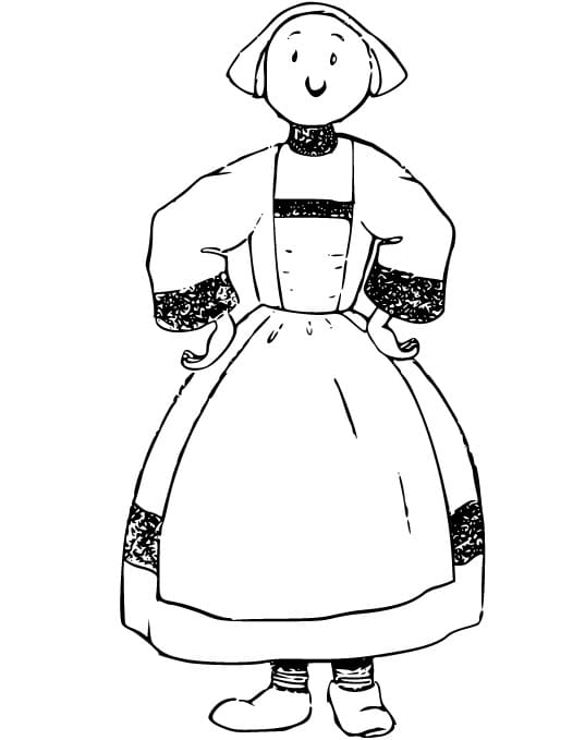 Coloriage Bécassine 5