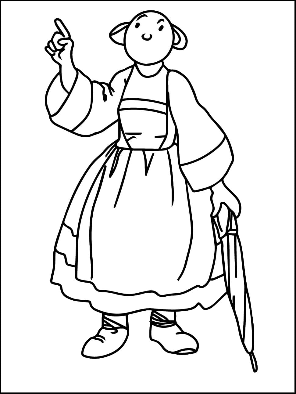 Coloriage Bécassine Gratuit