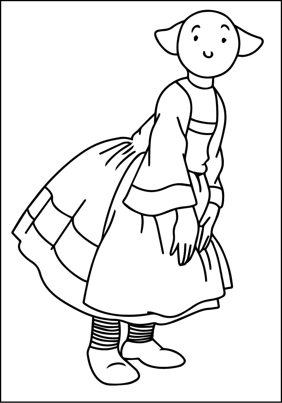 Coloriage Bécassine Pour Enfants