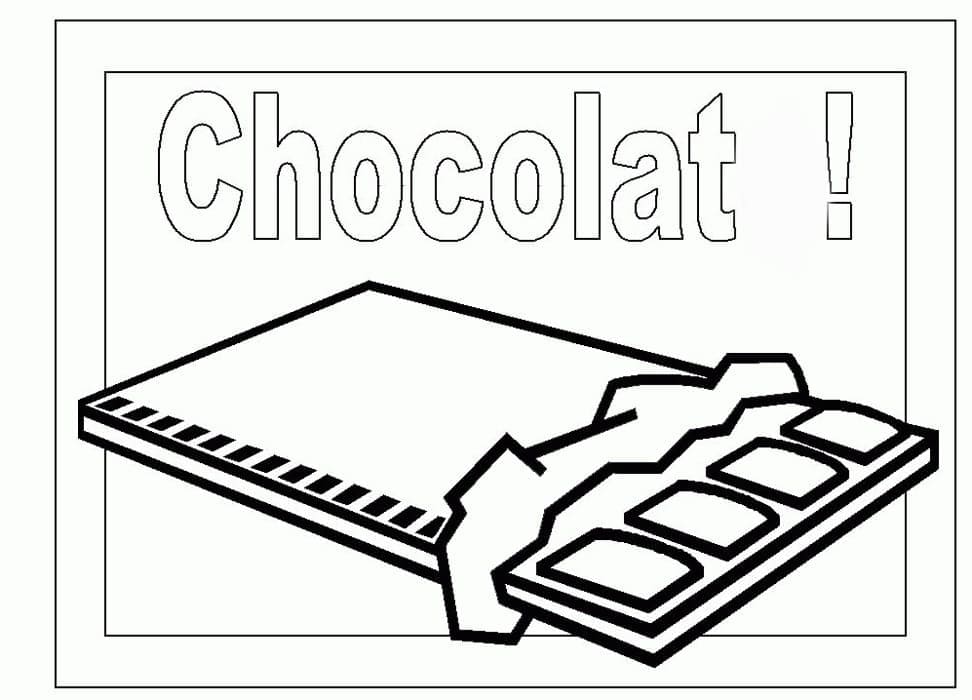Chocolat Gratuit Pour les Enfants coloring page