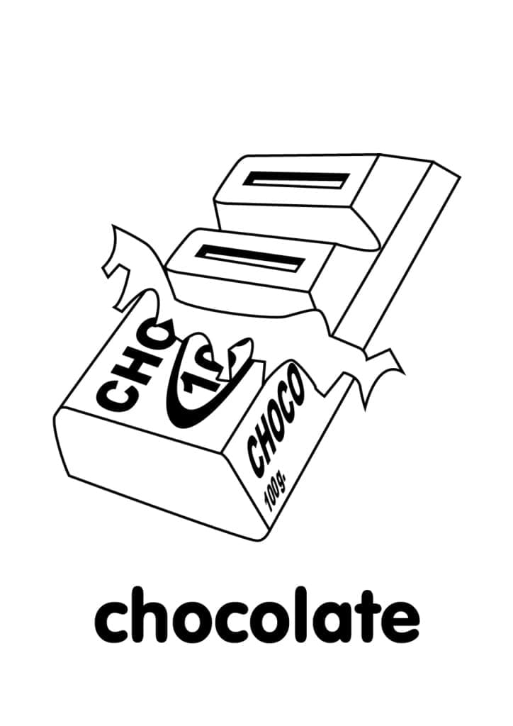 Coloriage Chocolat Pour Enfants