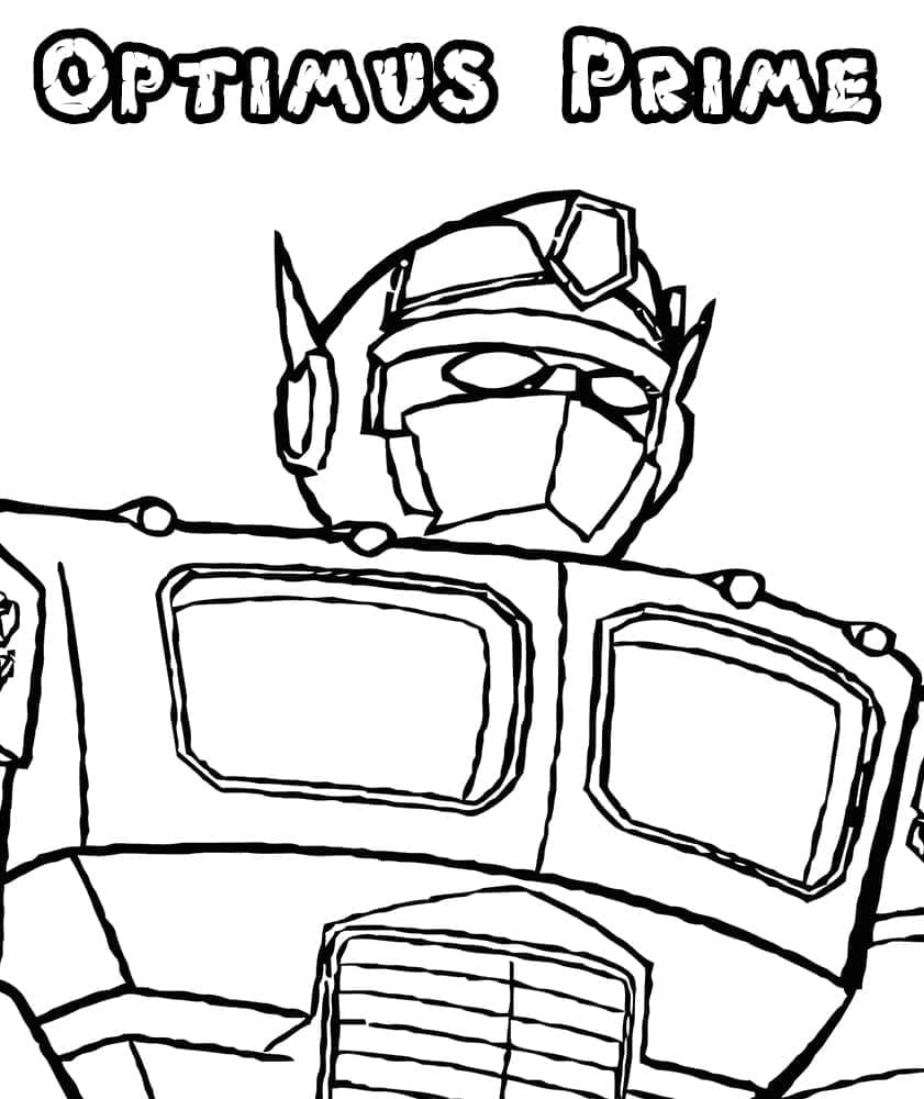 Dessin Gratuit de Optimus Prime coloring page