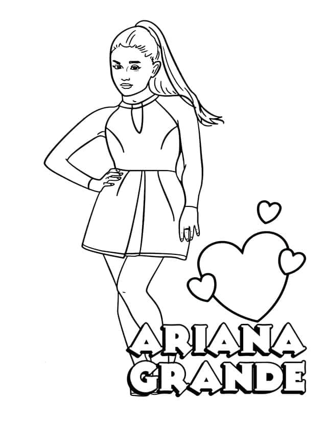Image d’Ariana Grande coloring page