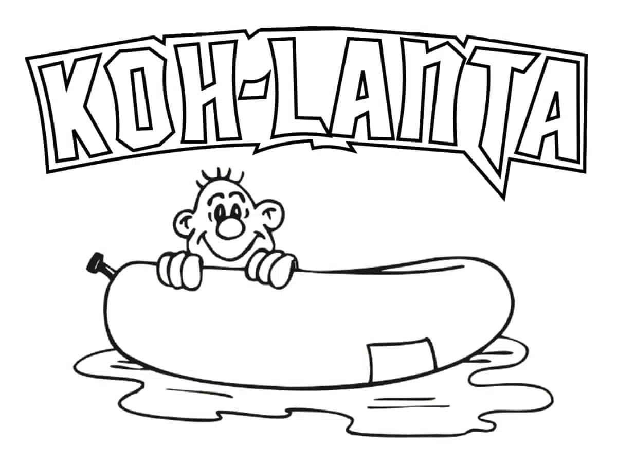 Koh Lanta Imprimable coloring page