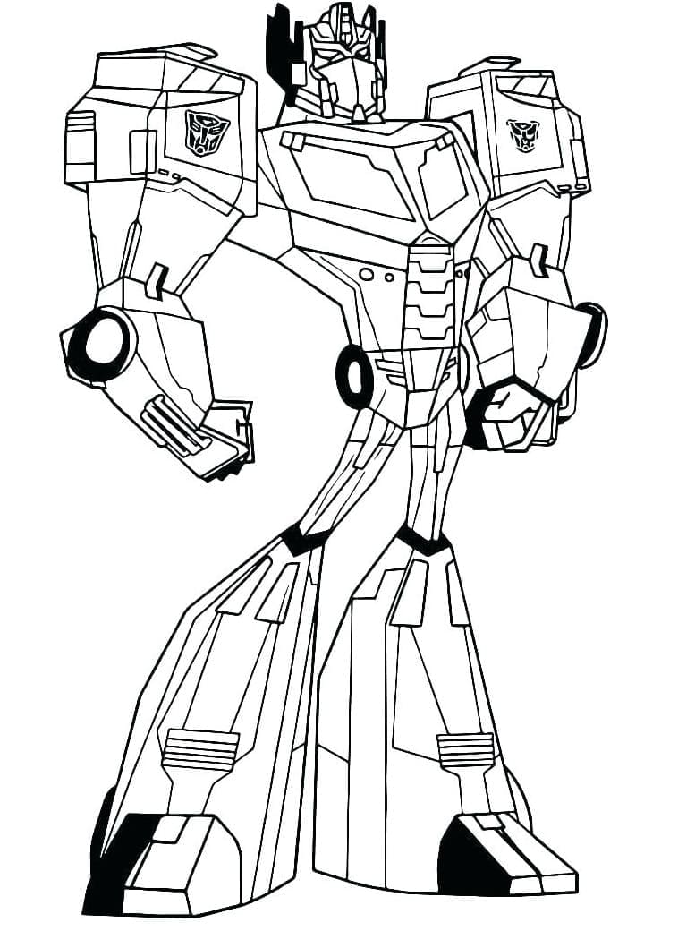 Optimus Prime du Dessin Animé coloring page