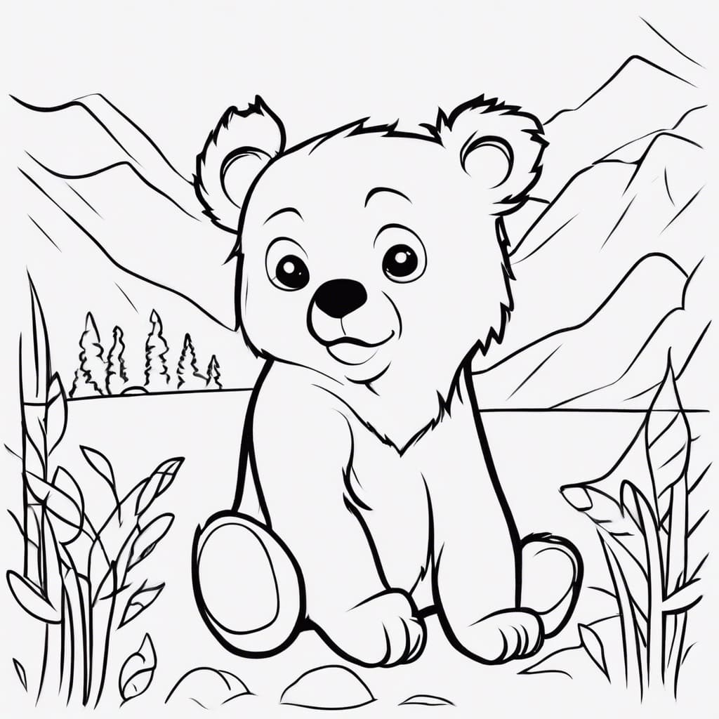 Ourson Pour Enfants coloring page