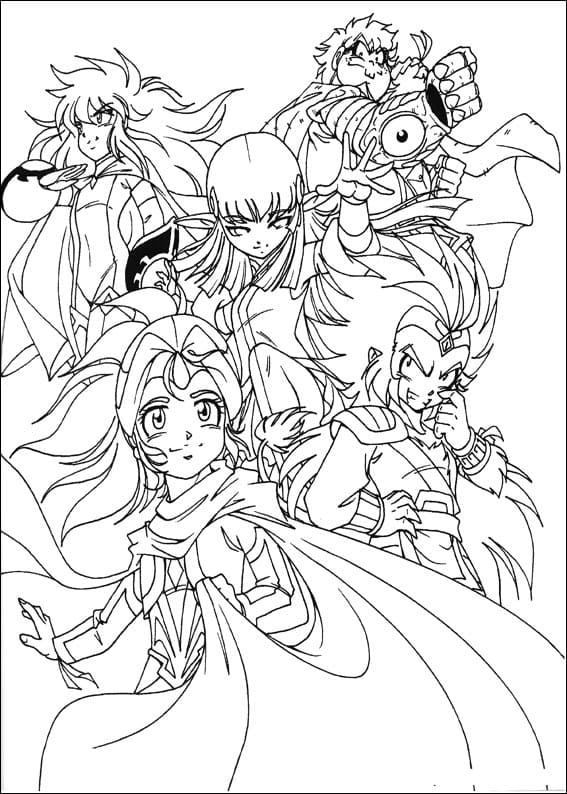 Coloriage Personnages Les Légendaires