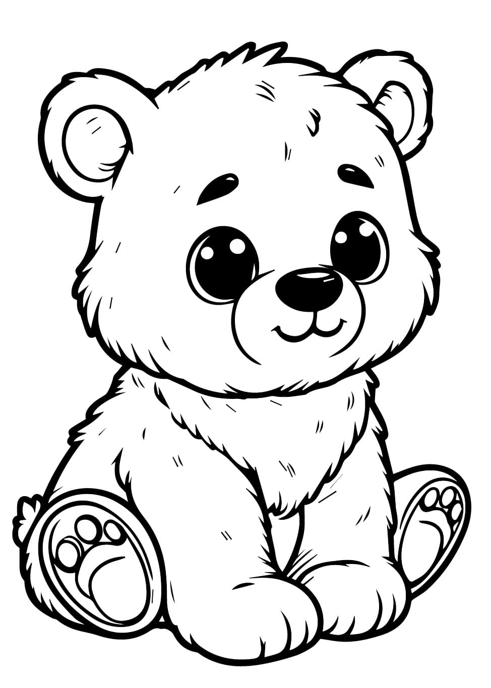 Petit Ourson coloring page