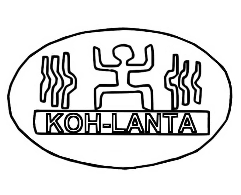 Coloriage Symbole de Koh Lanta