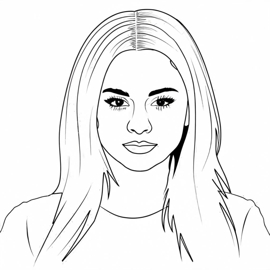 Coloriage Dessin Gratuit de Selena Gomez - télécharger et imprimer ...