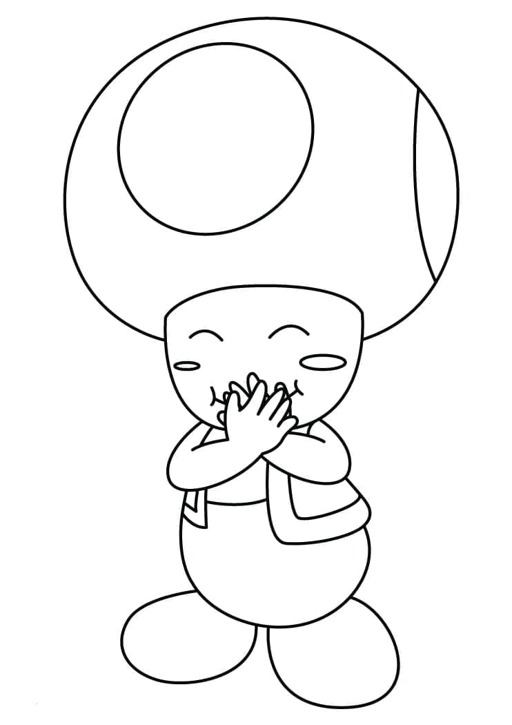 Toad de Mario coloring page