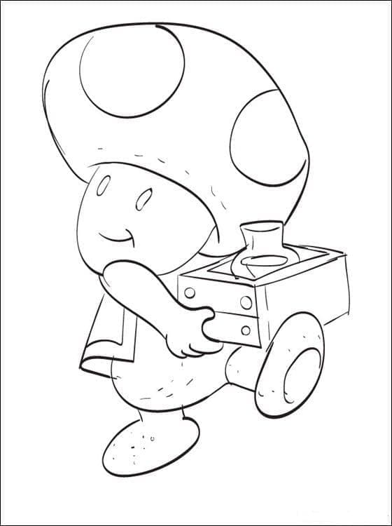 Toad Gratuit Pour les Enfants coloring page