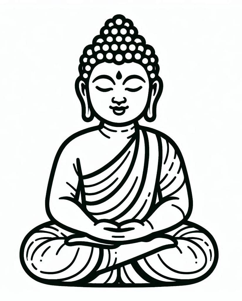 Bouddha 11 coloring page