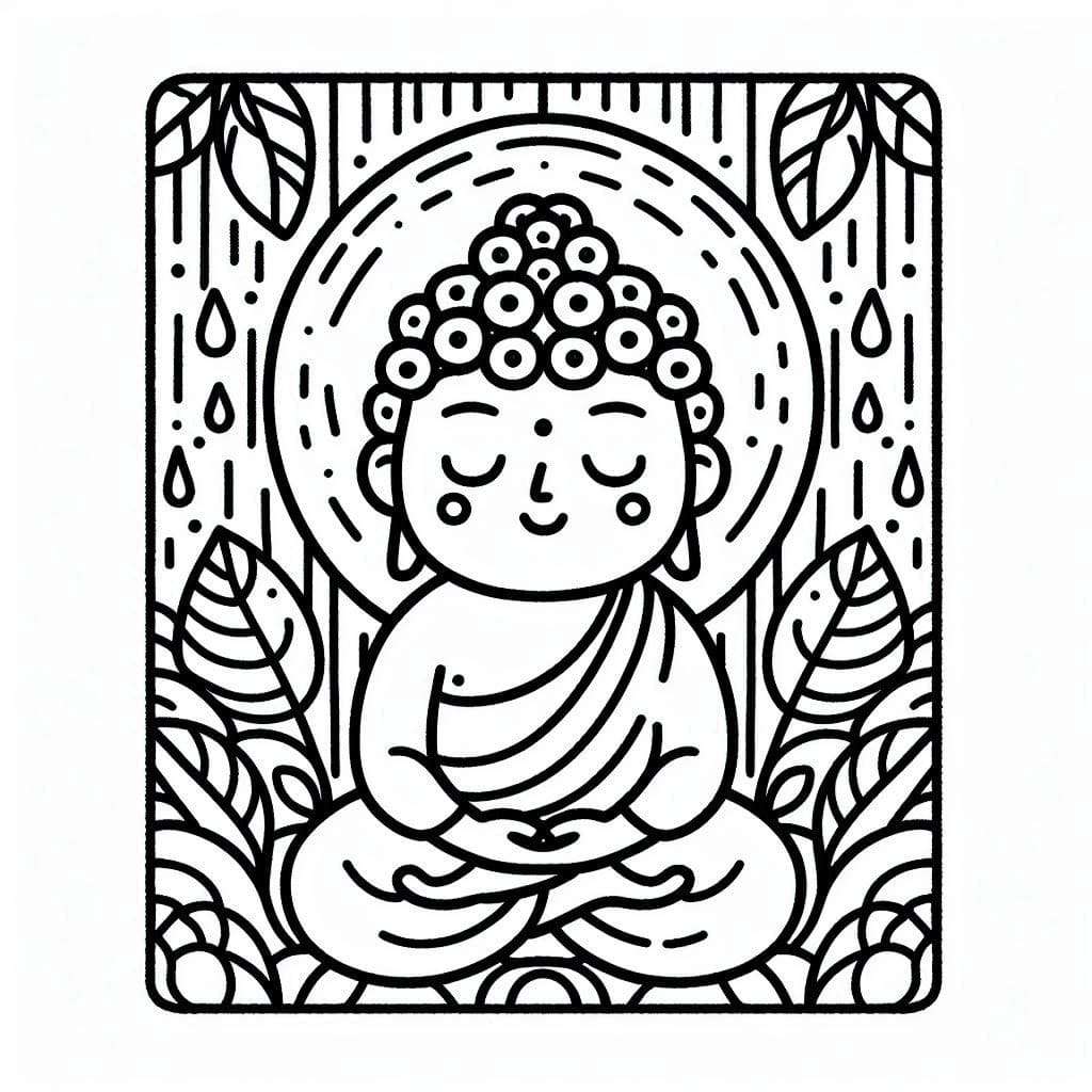 Coloriage Bouddha 12