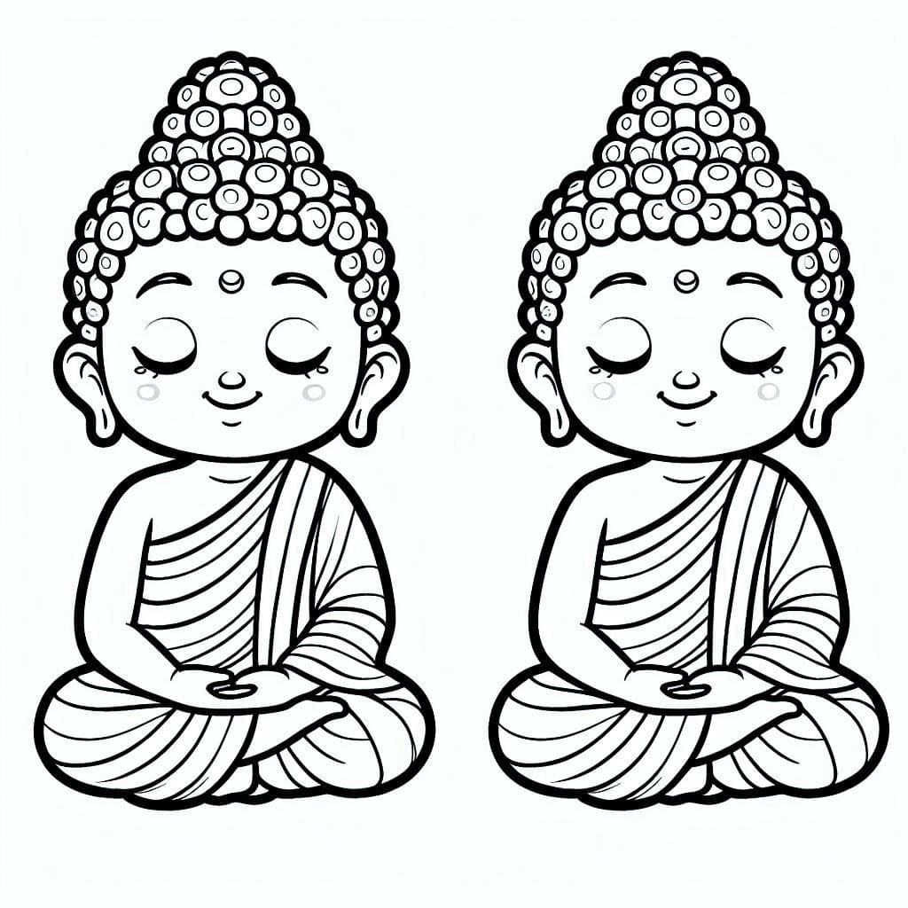 Bouddha 13 coloring page