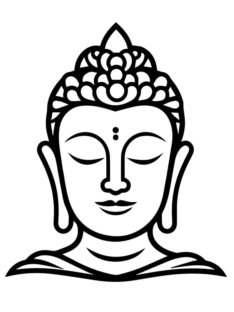 Bouddha 19 coloring page