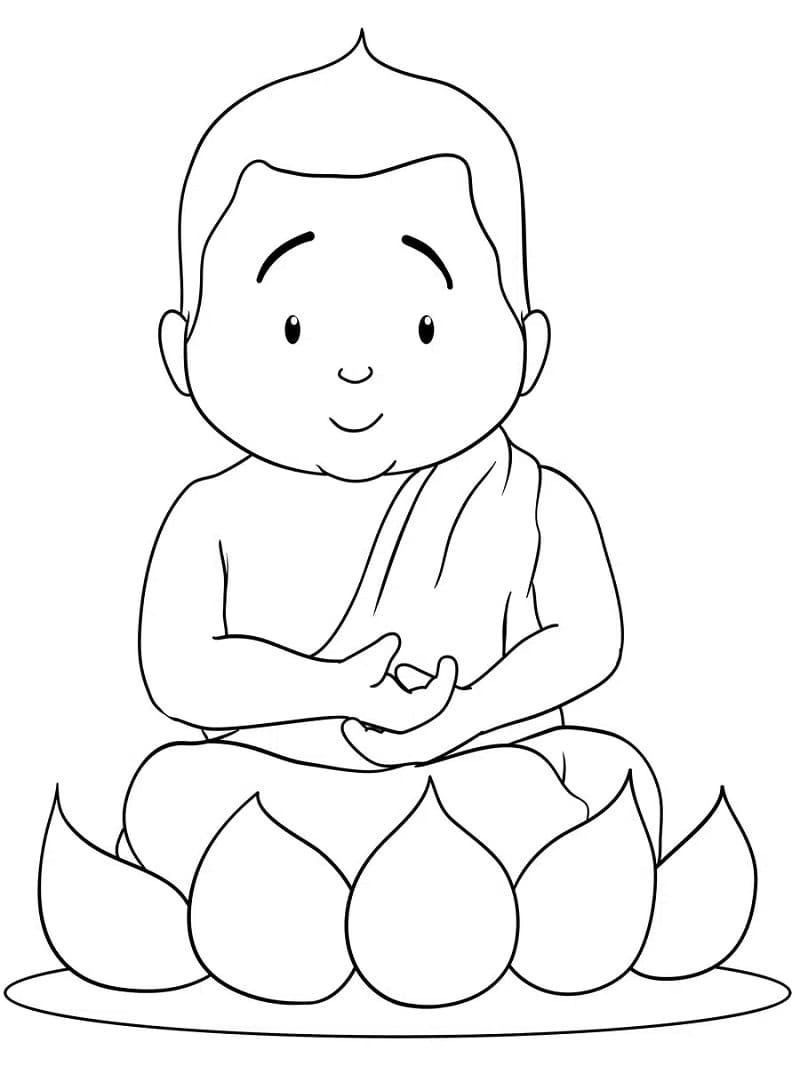 Coloriage Bouddha 20