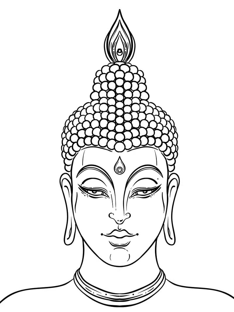 Bouddha étonnant coloring page