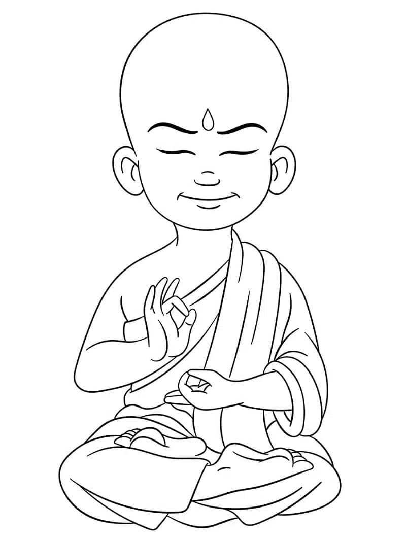 Bouddha Fantastique coloring page