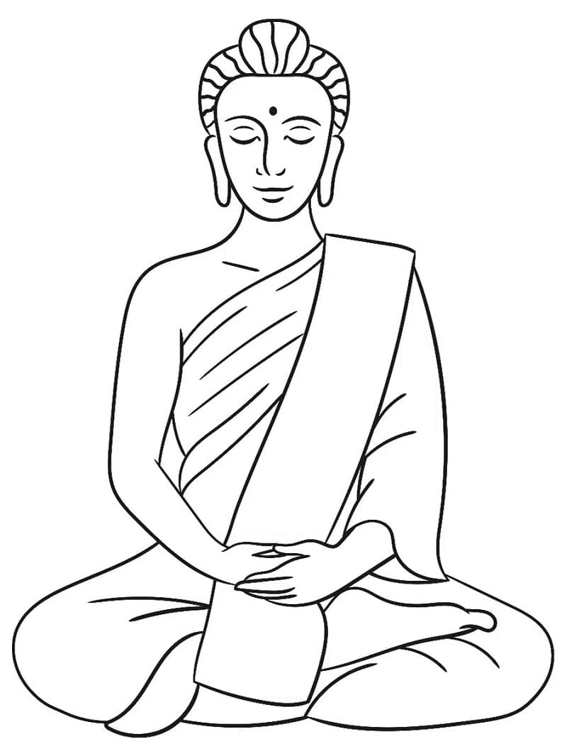 Bouddha Gratuit coloring page