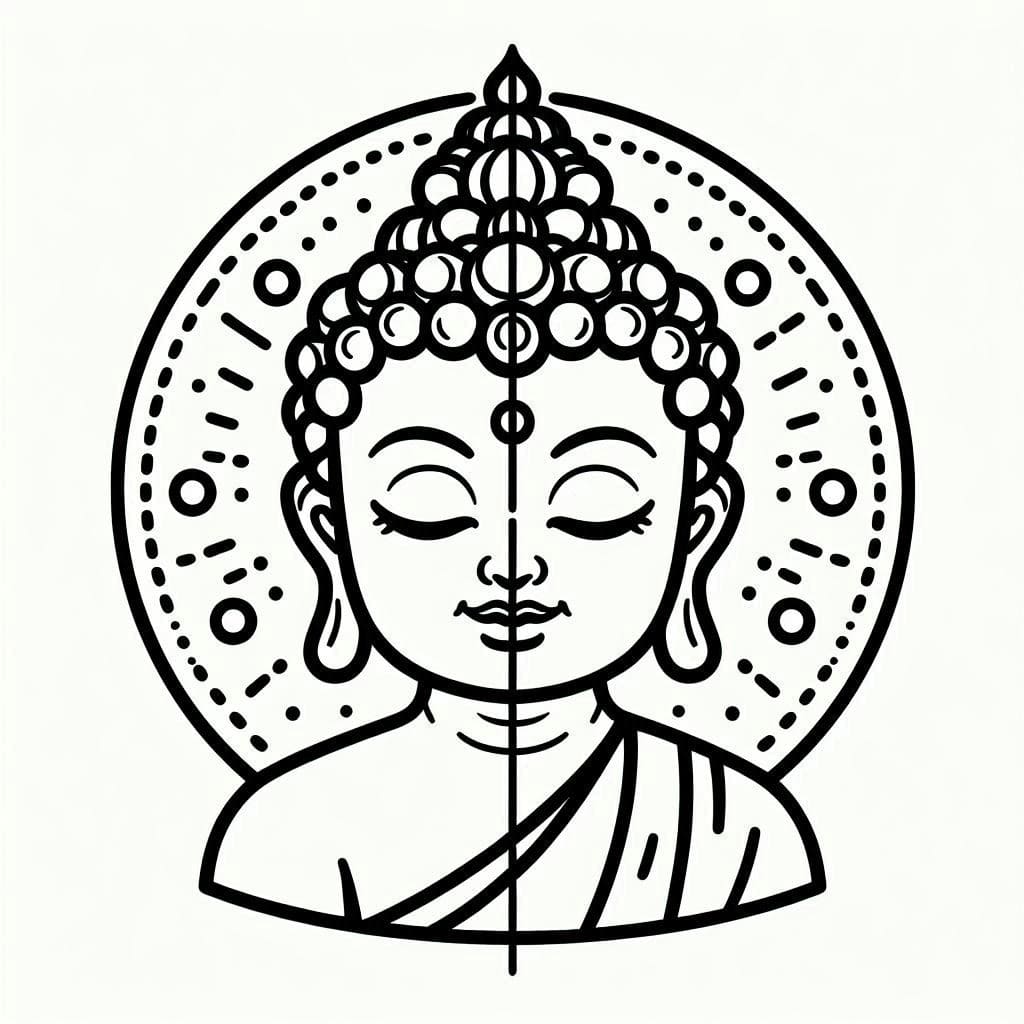 Bouddha Imprimable coloring page