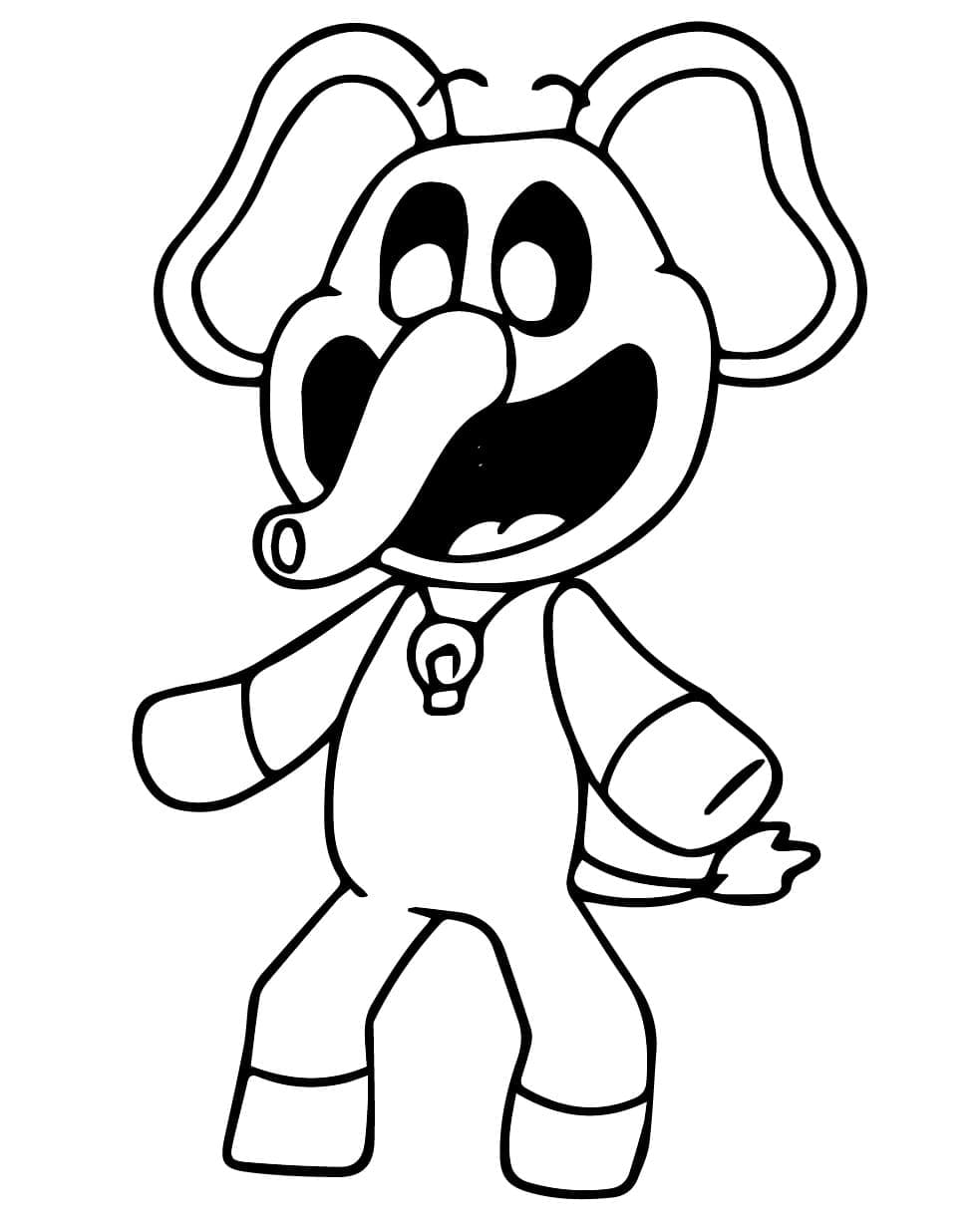 Bubba Bubbaphant de Poppy Playtime coloring page