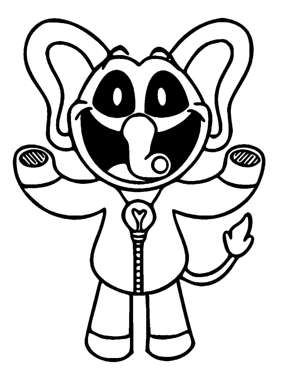 Bubba Bubbaphant Smiling Critters Poppy Playtime coloring page