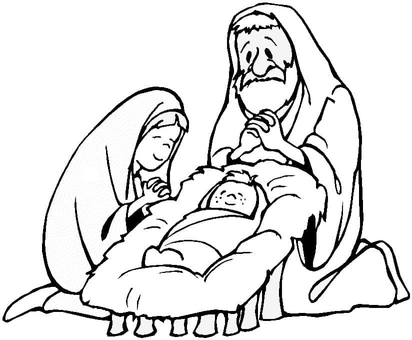 Crèche 11 coloring page