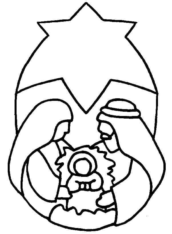 Crèche 12 coloring page