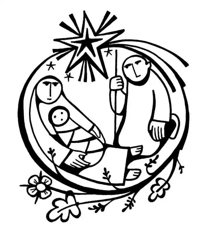 Crèche 7 coloring page