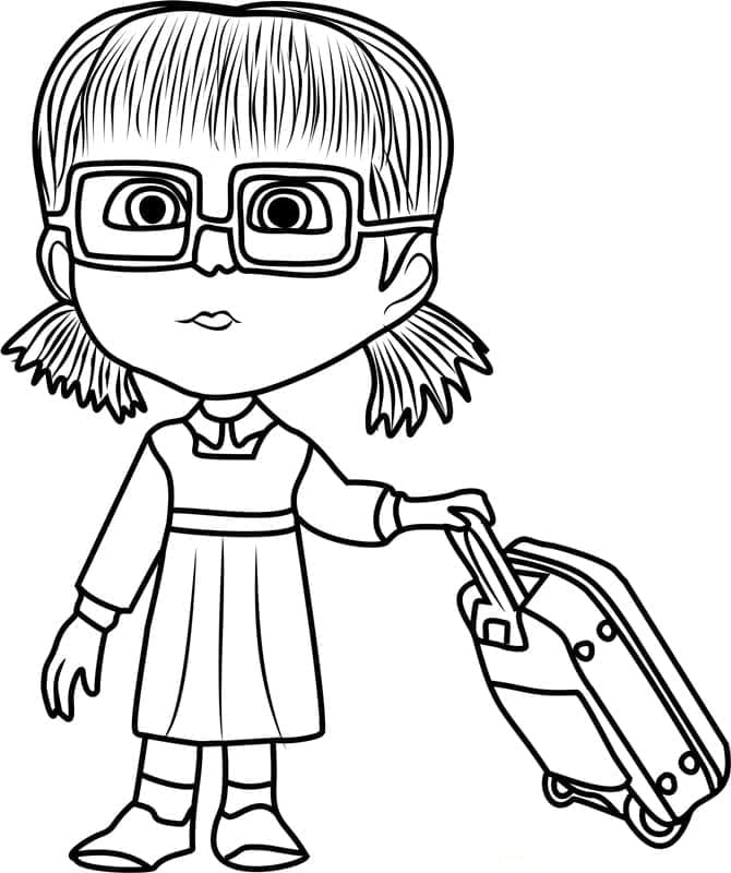 Dasha de Masha Et Michka coloring page