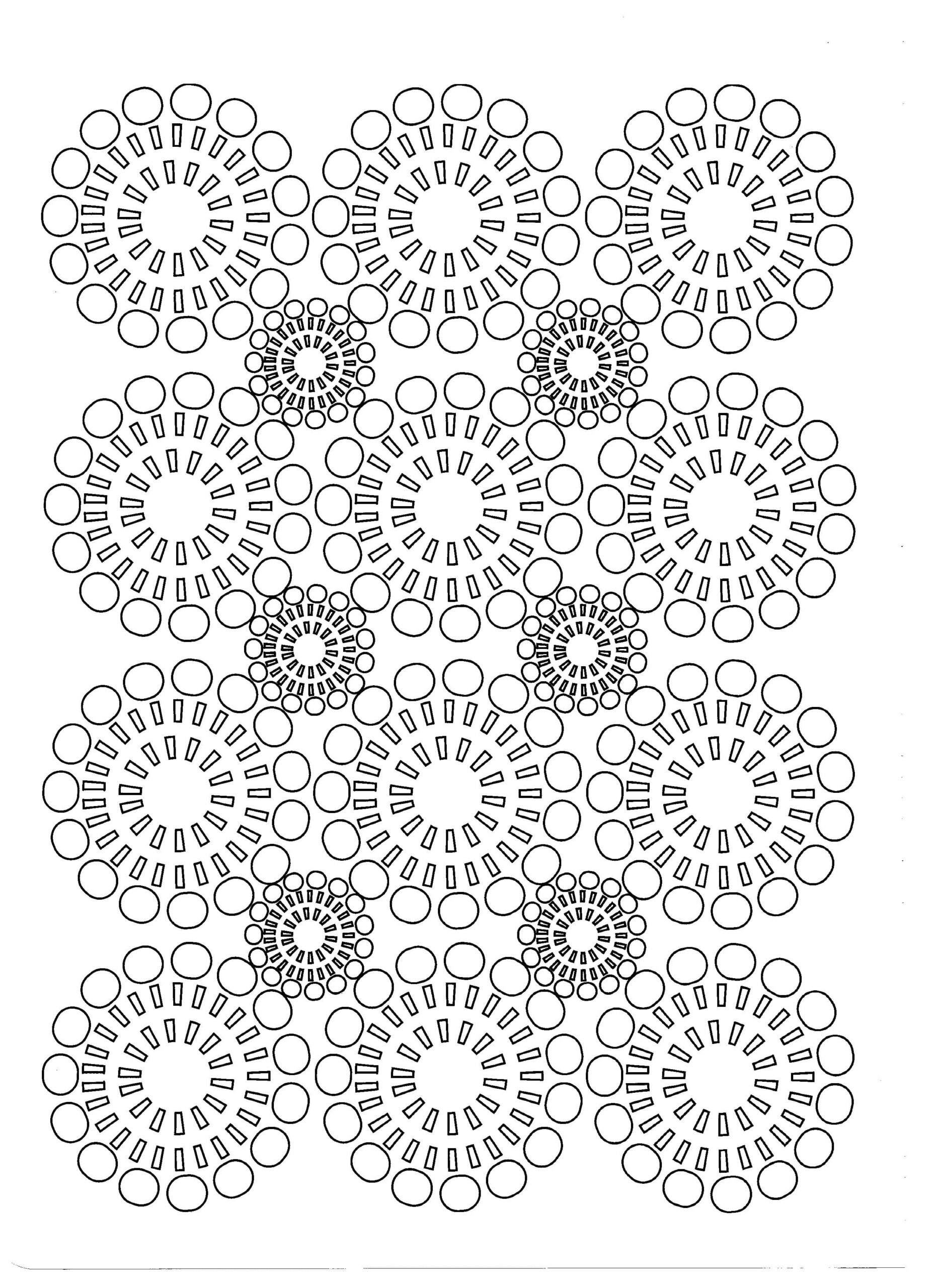 Dessin de Fleurs Adultes coloring page