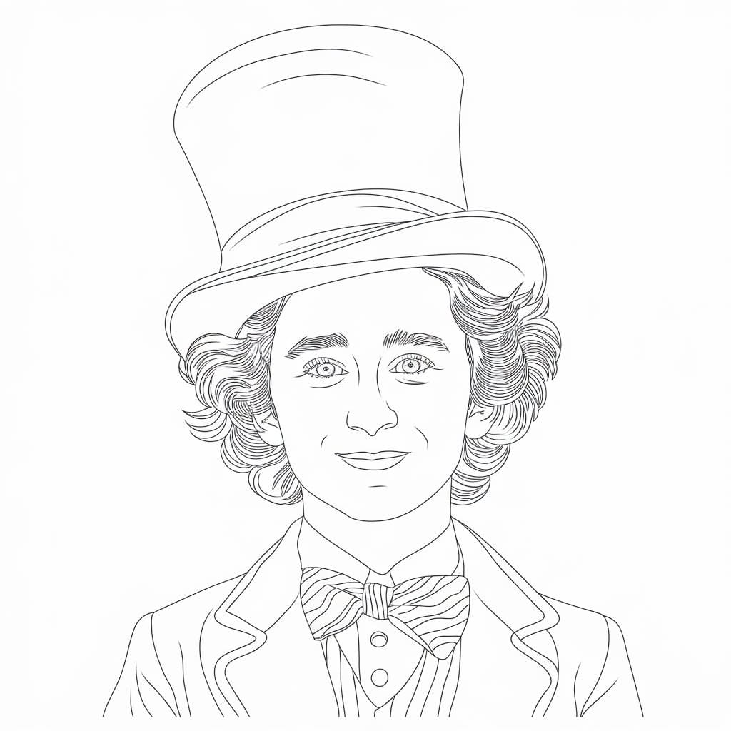 Dessin de Wonka Gratuit coloring page