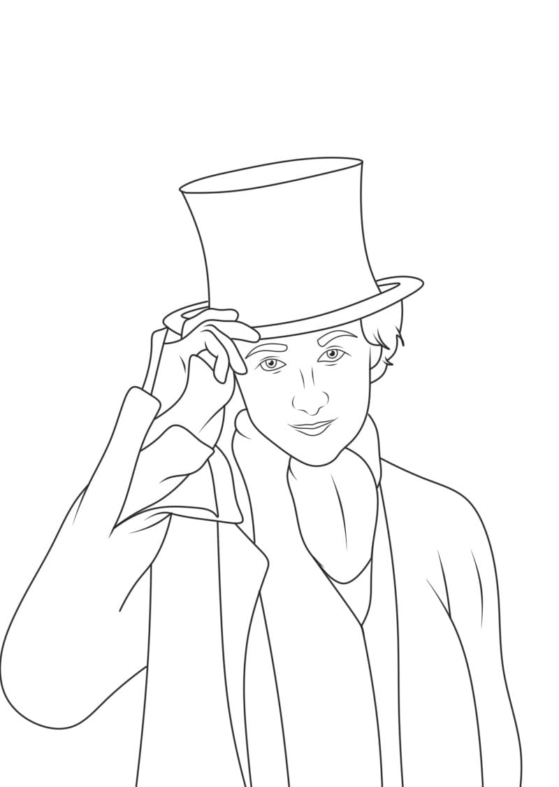 Dessin de Wonka coloring page