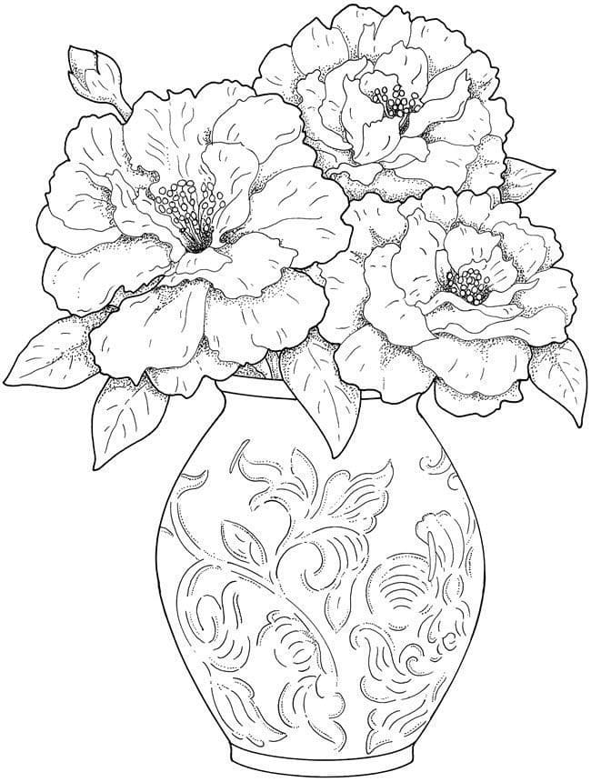 Fleur Adulte 1 coloring page