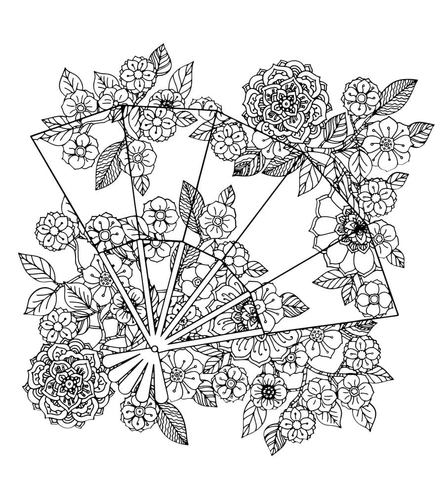 Coloriage Fleur Adulte 7