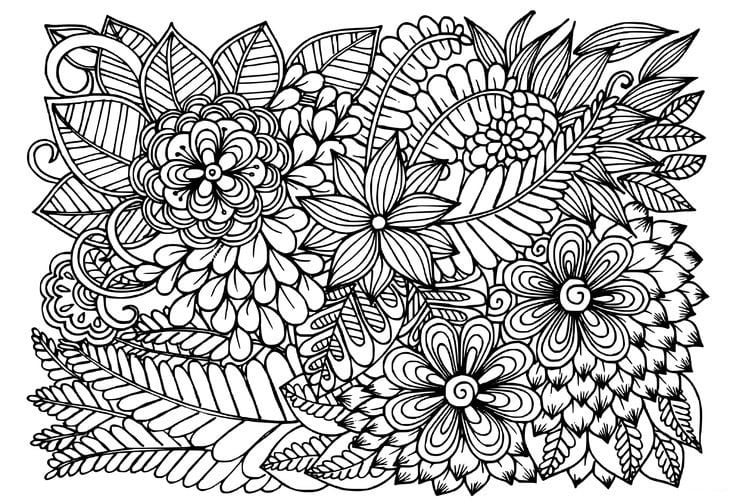 Coloriage Fleur Adulte 8