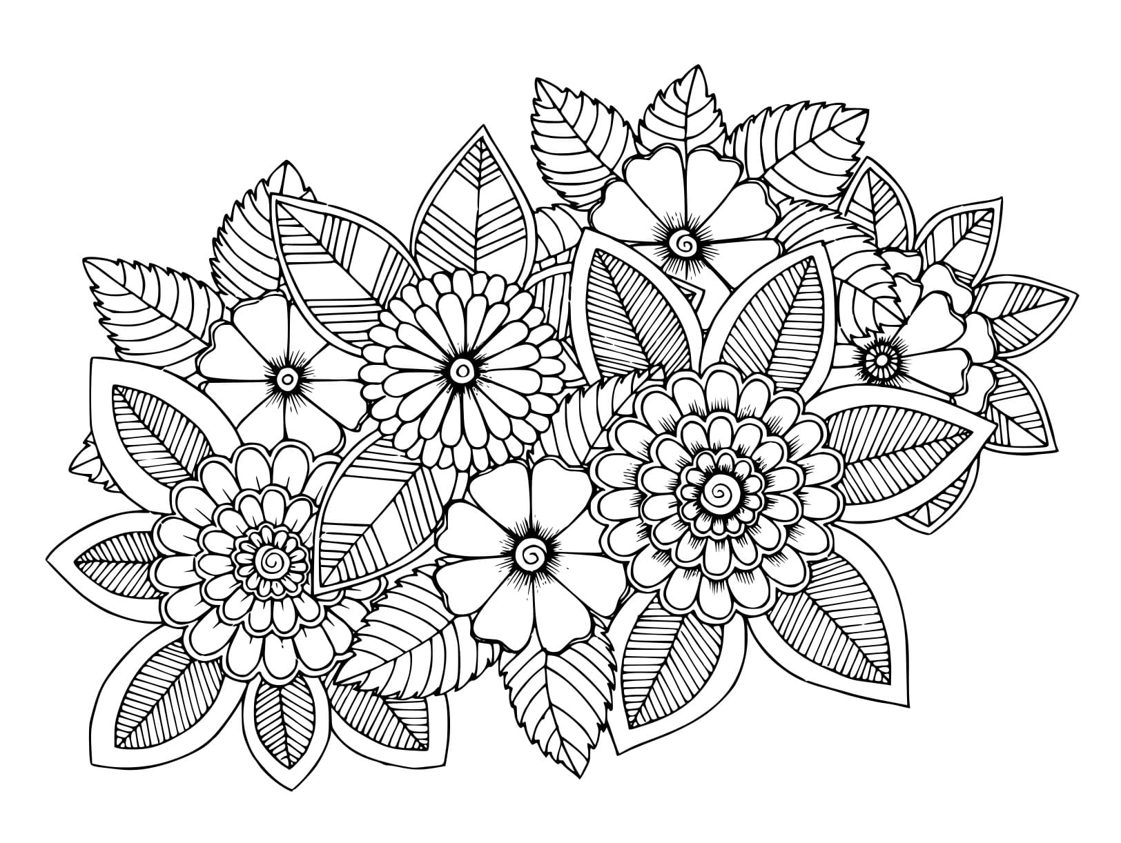 Coloriage Fleur Exotique Adulte