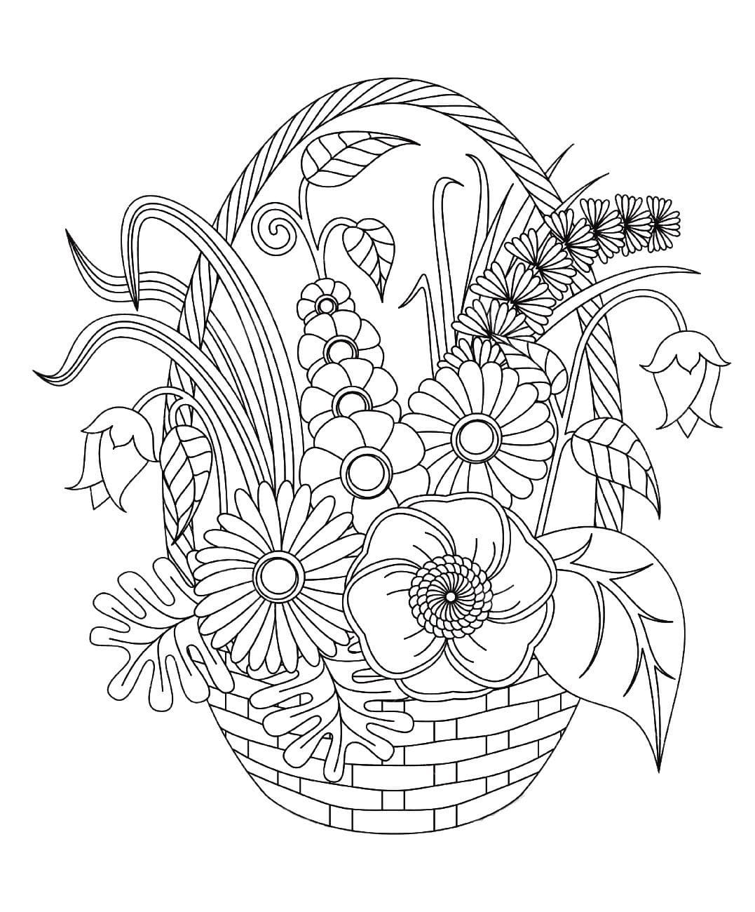 Fleurs Adultes Imprimable coloring page