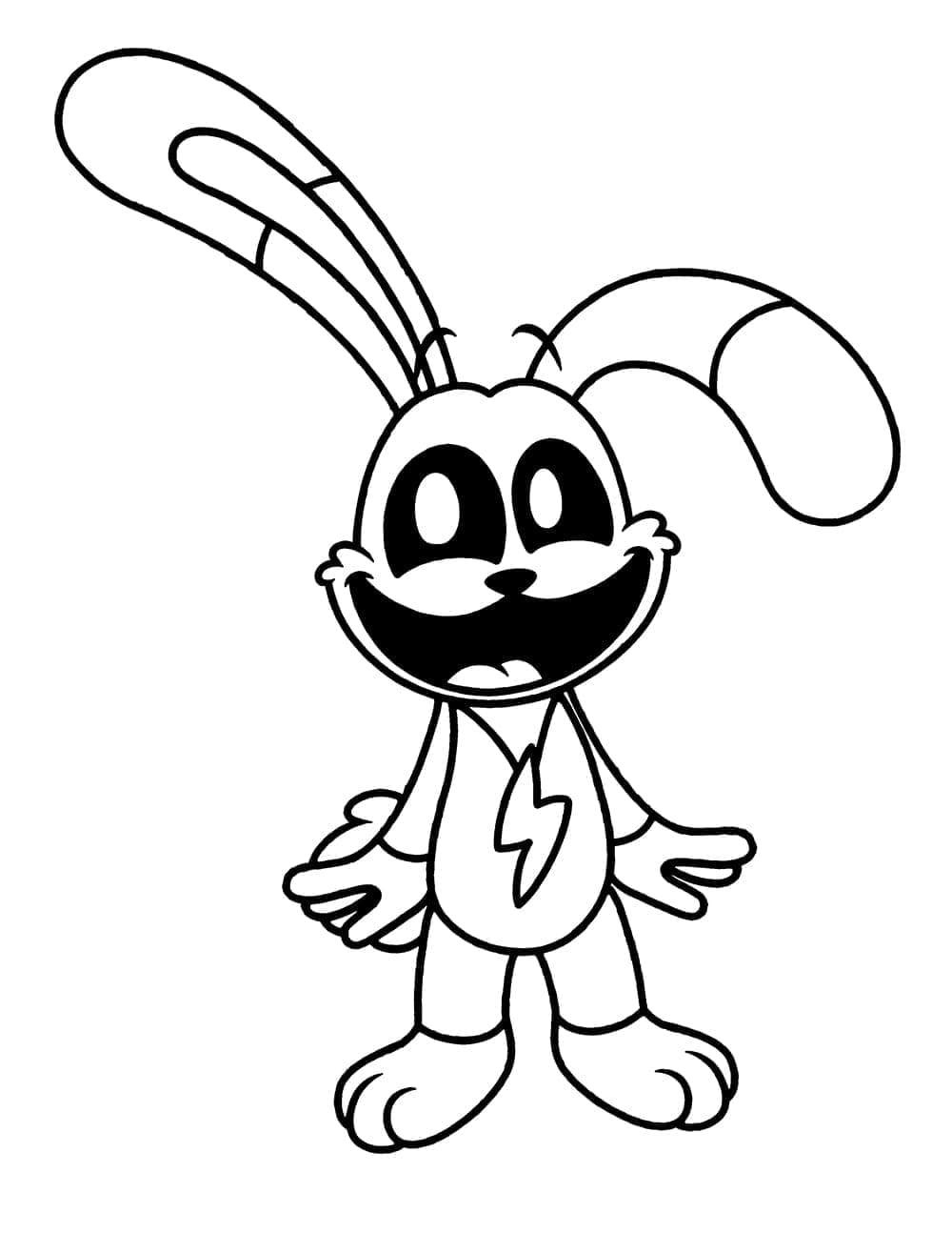 Hoppy Hopscotch dans Poppy Playtime Smiling Critters coloring page