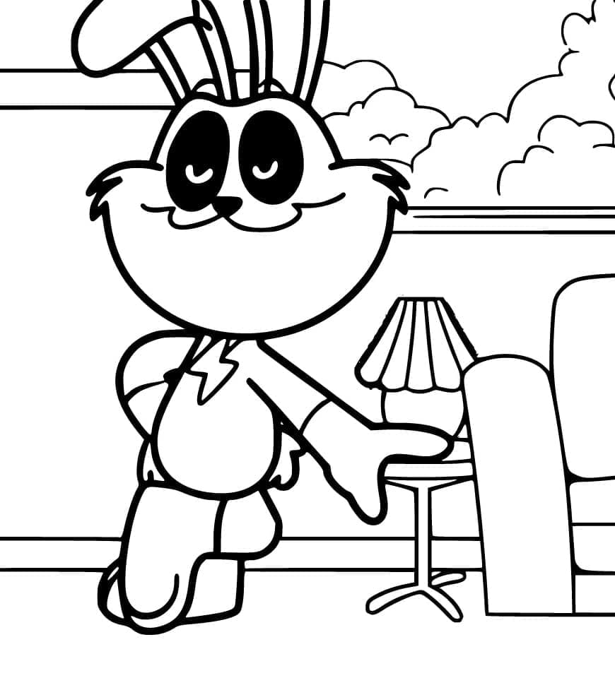 Coloriage Hoppy Hopscotch de Poppy Playtime