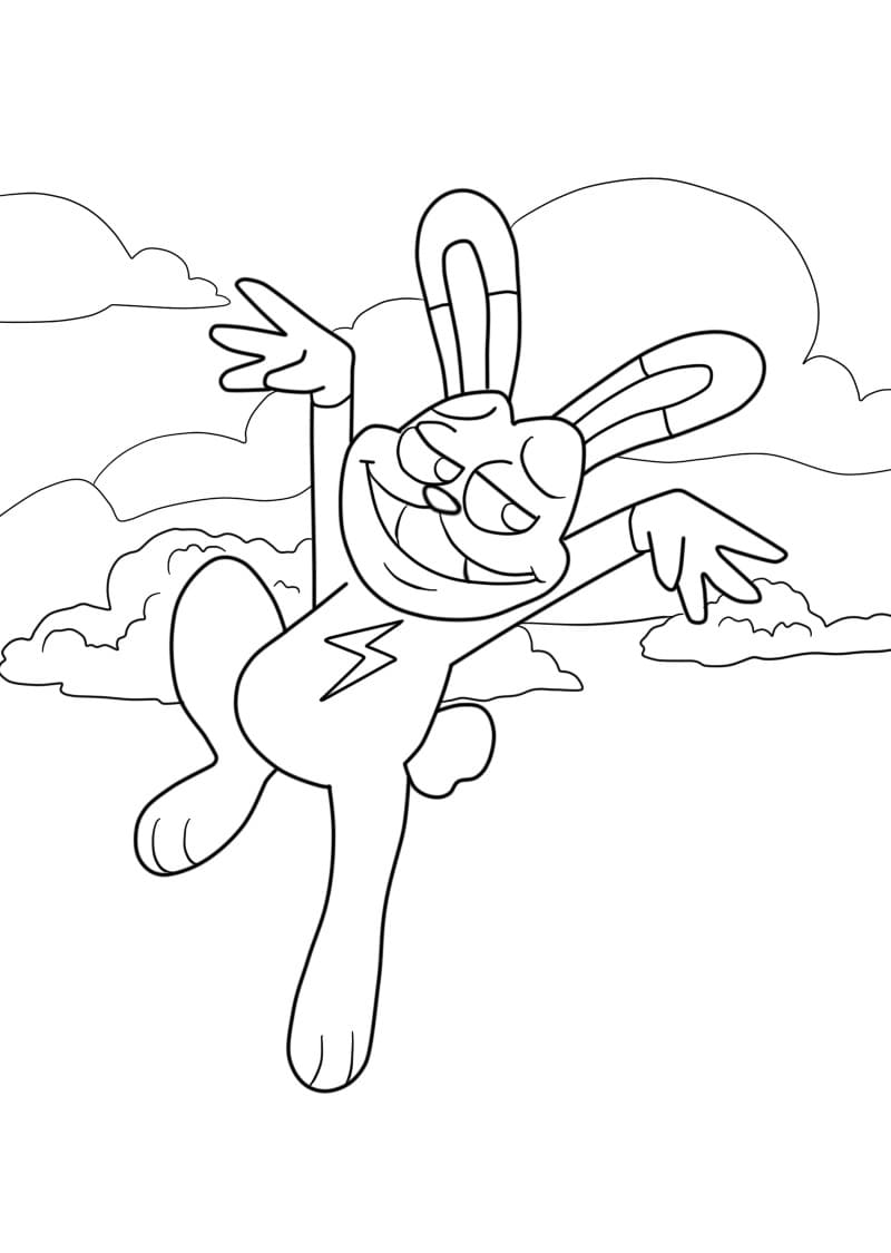 Hoppy Hopscotch Drôle coloring page