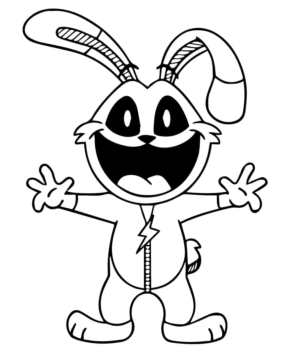 Hoppy Hopscotch Joyeux coloring page