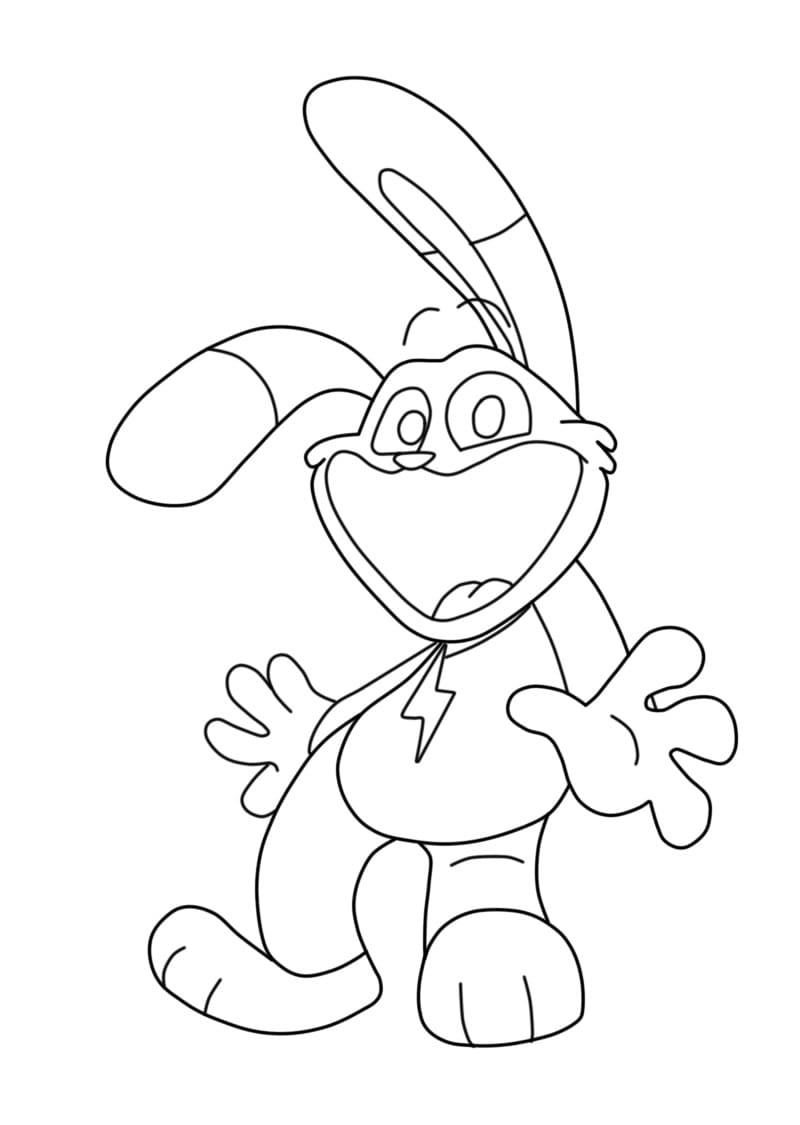 Hoppy Hopscotch le rigolo coloring page