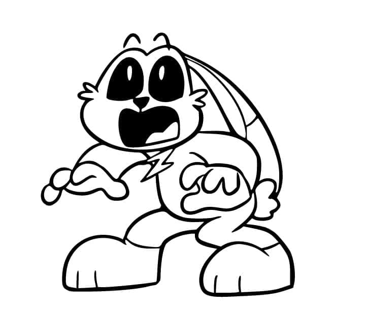 Hoppy Hopscotch Poppy Playtime Smiling Critters coloring page