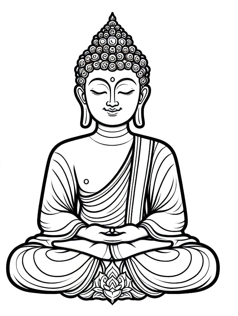 Image de Bouddha coloring page