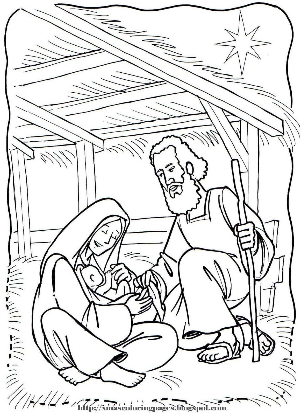 Image de la Crèche coloring page