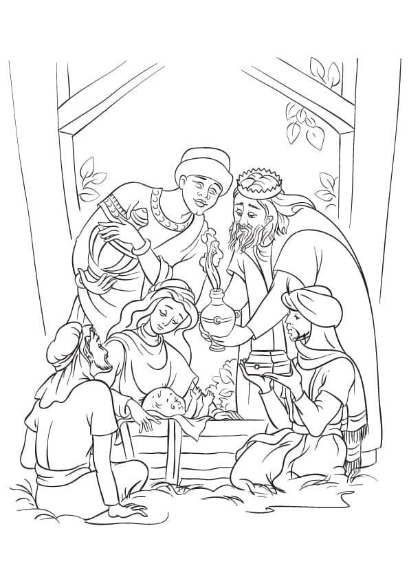 Coloriage Imprimable Crèche