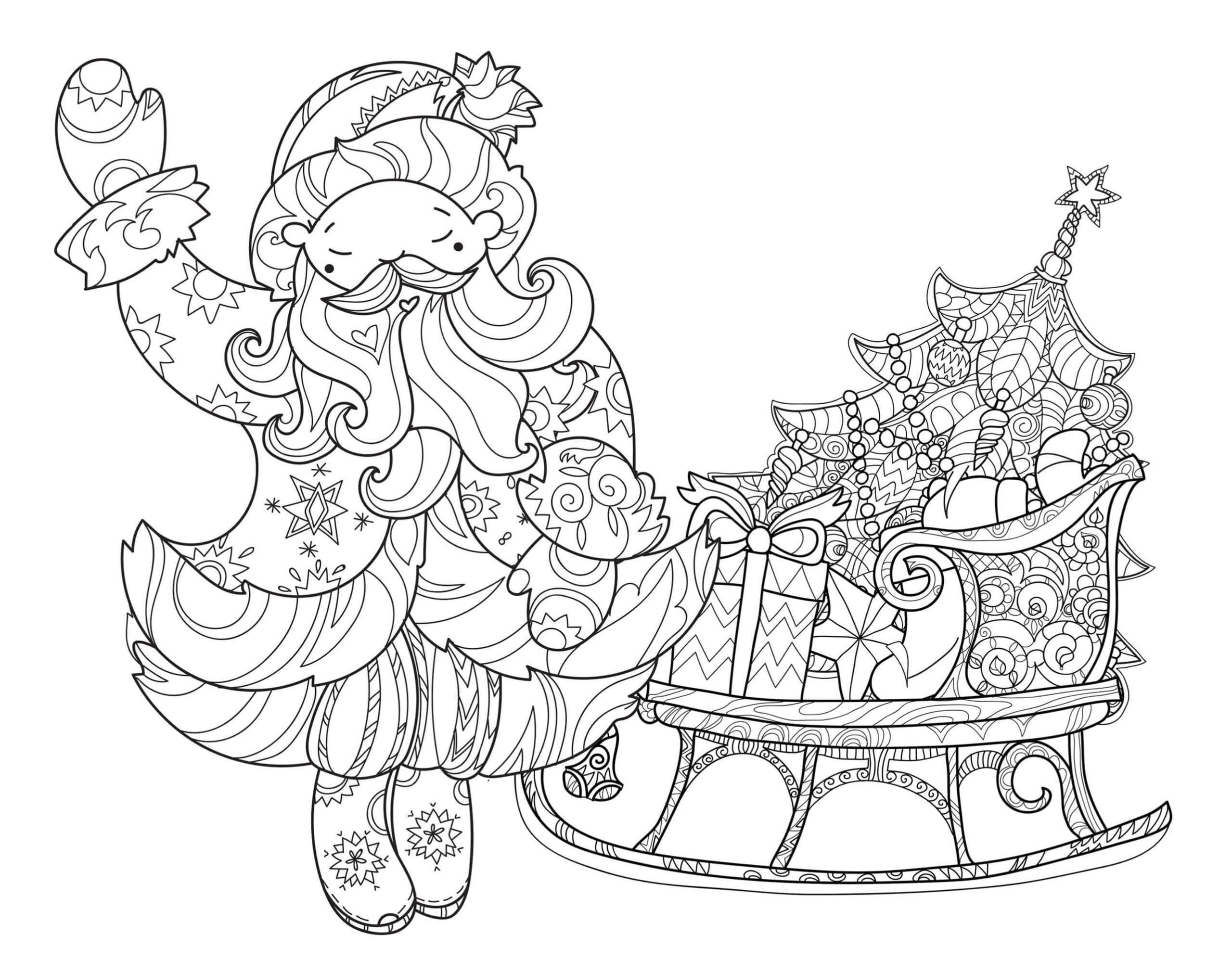 Imprimable Noël Adulte coloring page