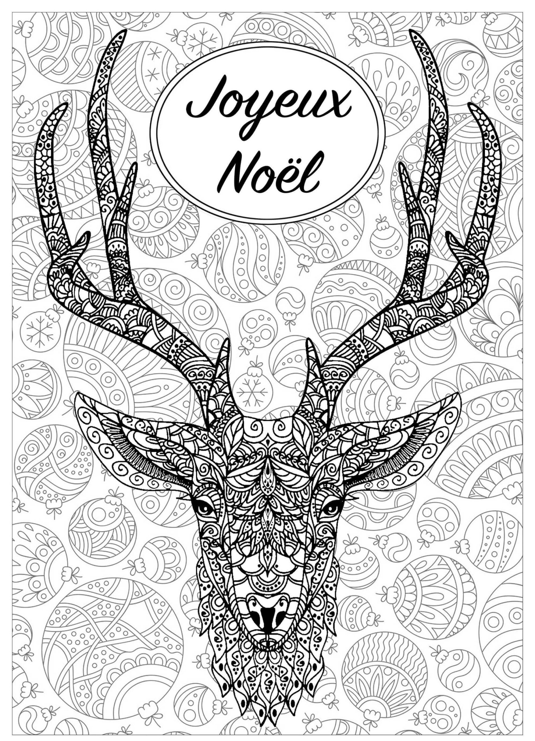 Joyeux Noël Adulte coloring page